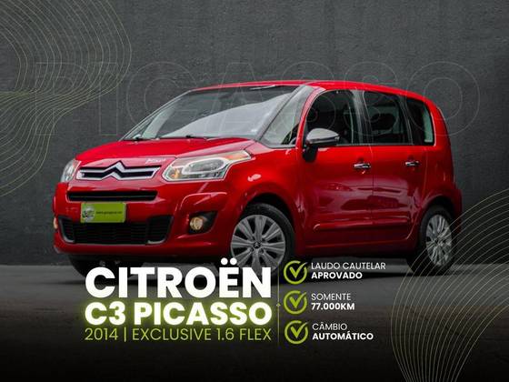 CITROËN C3 1.6 PICASSO EXCLUSIVE 16V FLEX 4P AUTOMÁTICO CITROËN C3 1.6 PICASSO EXCLUSIVE 16V FLEX 4P AUTOMÁTICO